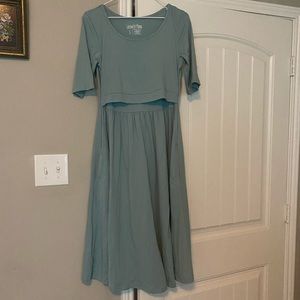 Small Sage cotton sundress